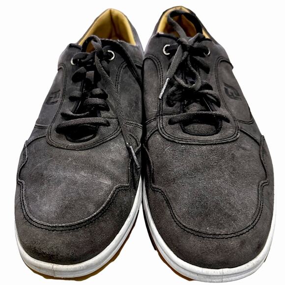 Foot joy men’s suede dark gray casual golf shoe size 11 lace up. 54513 - Picture 7 of 9